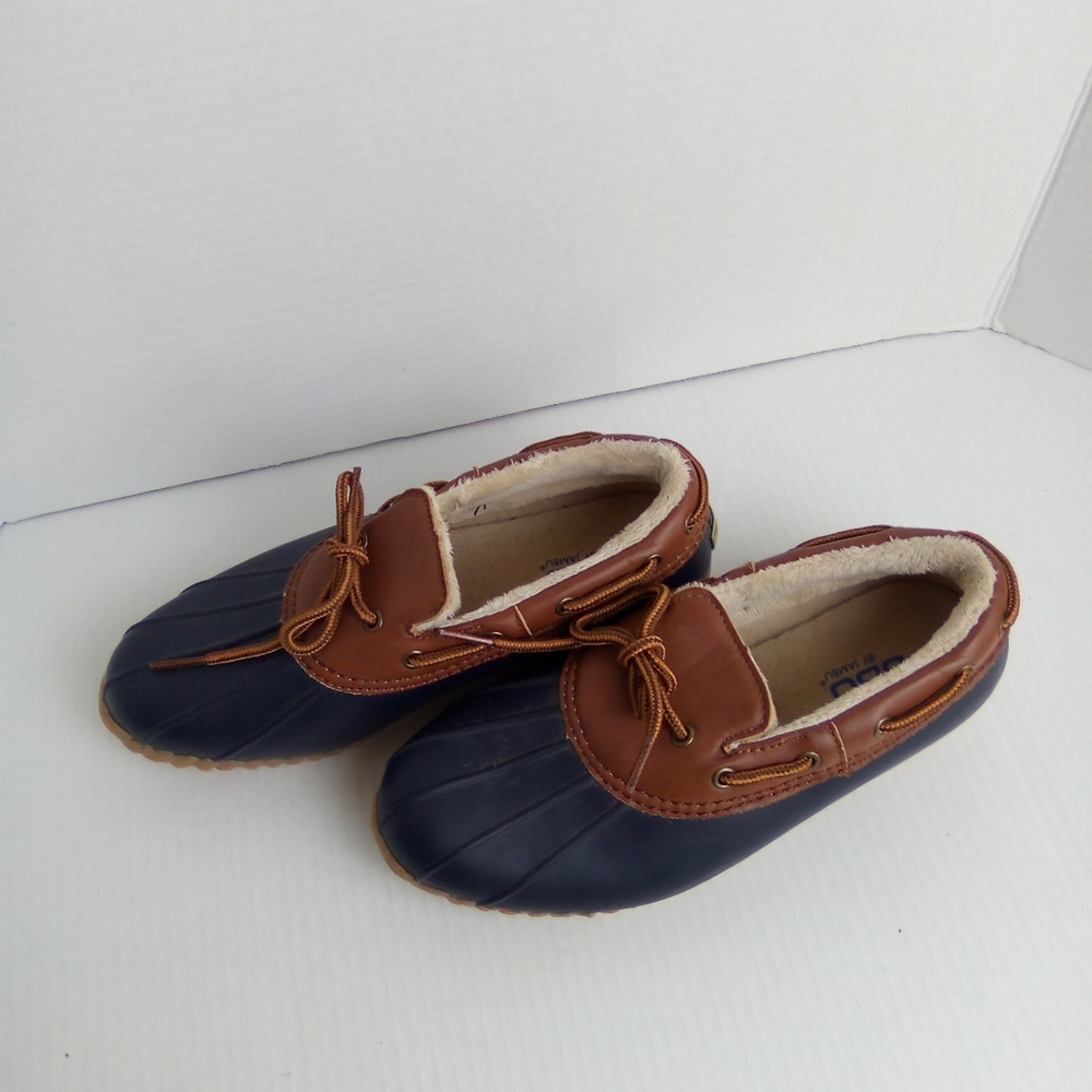 JBU Women's Navy and Brown Ankle Booties SIZE 6.5 - Picture 6 of 7